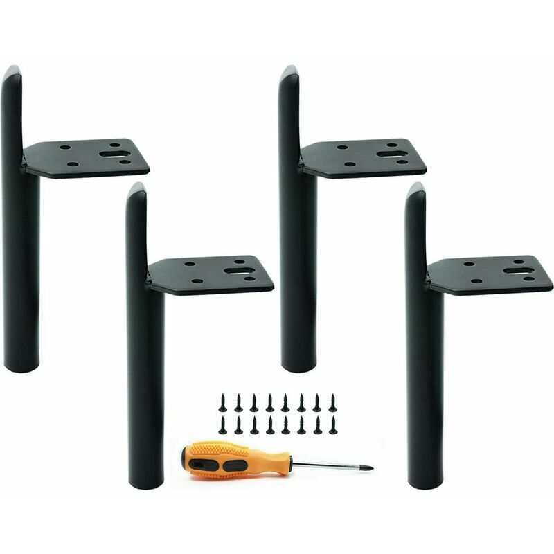 Set di 4 gambe per mobili in metallo