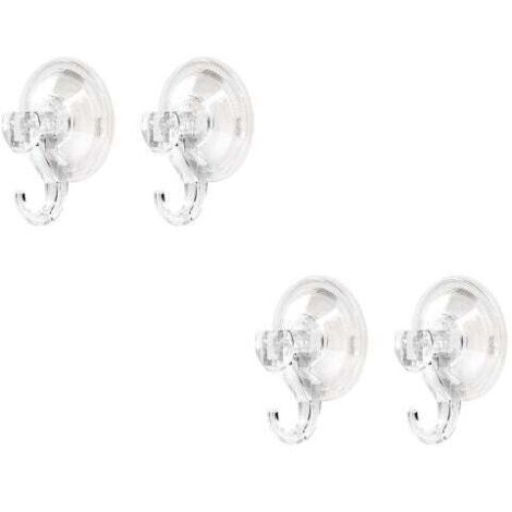 Set di 4 ganci a ventosa da parete, porta asciugamani da bagno, ganci a ventosa, utensili da cucina, doccia, finestre, piastrelle di vetro