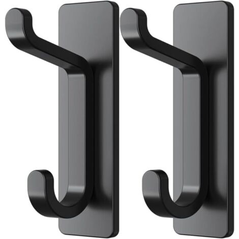 Set di 4 ganci adesivi da appendere: piccoli ganci da parete e da porta per riporre asciugamani e cappotti, ganci da parete per accappatoi.
