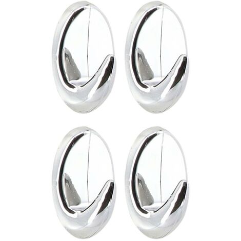 Set di 4 ganci in abs da 3 m - cromo - Tendance