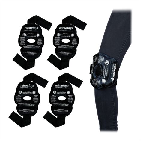 Set di 4 ginocchiere in nero