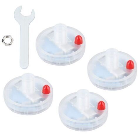 Set di 4 luci stroboscopiche a LED per tappi valvola pneumatici di moto, biciclette e auto, alimentate a energia solare.
