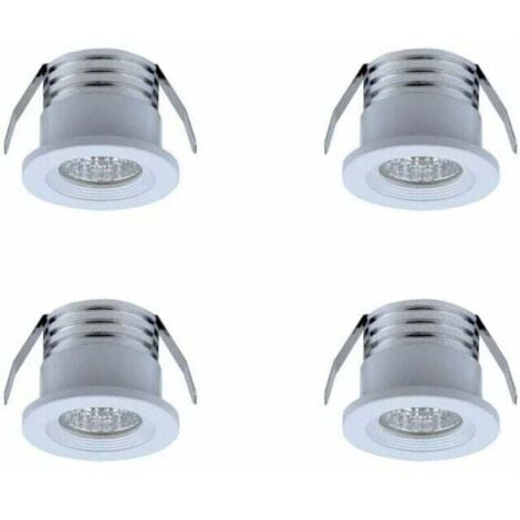 ALOVEZ Set di 4 mini faretti LED da incasso, 3 W, bianco caldoBianco