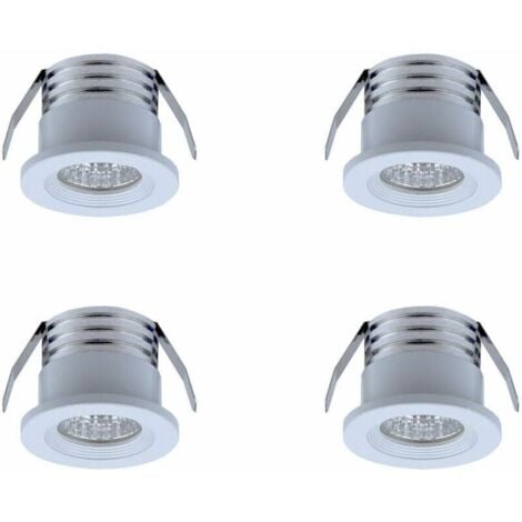 ALOVEZ Set di 4 mini faretti LED da incasso, 3 W, bianco caldoBianco