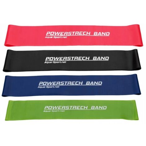 Set di 4 mini fasce elastiche Powerstretch AQUA-SPORT AS6229