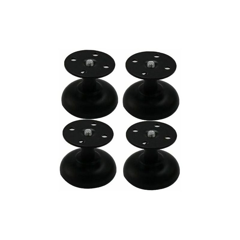 Set di 4 piedini regolabili per mobili in acciaio