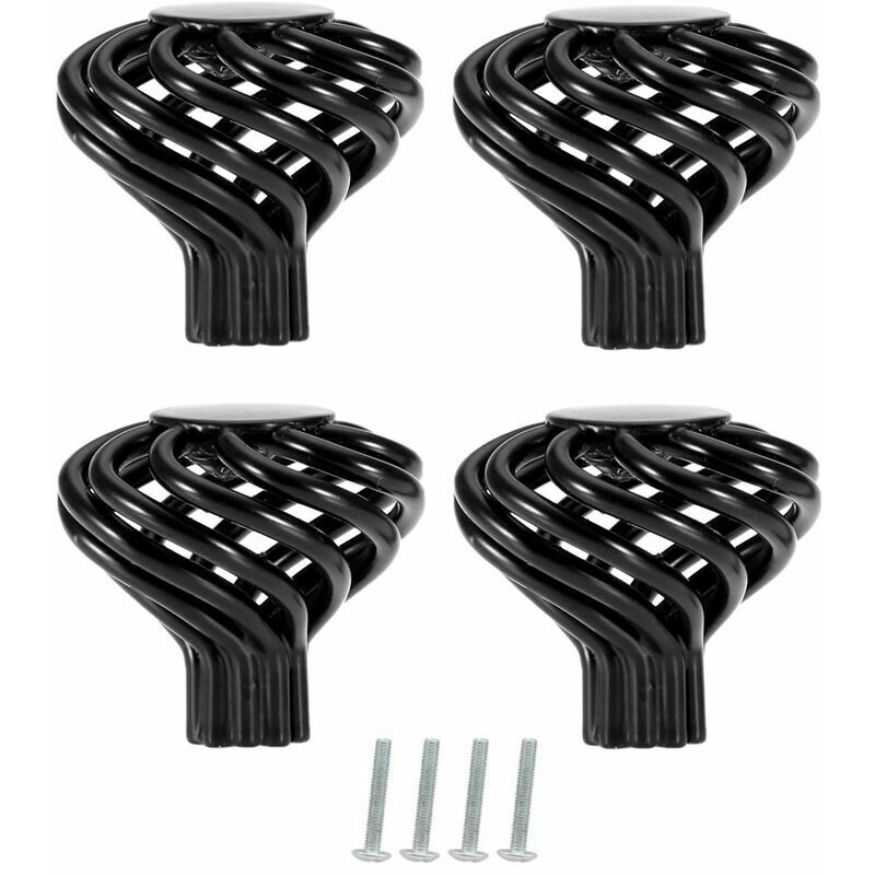 Volavo - Set di 4 pomelli rotondi per porta in