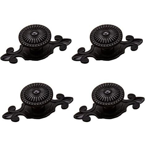 Set di 4 pomelli rotondi vintage per porte - Maniglie per cassetti con viti - Maniglie per armadi e mobili per la casa