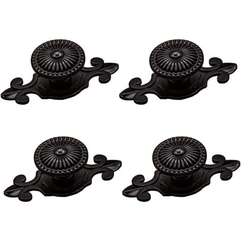Set di 4 pomelli rotondi vintage per porte - Maniglie per cassetti con viti - Maniglie per armadi e mobili per la casa