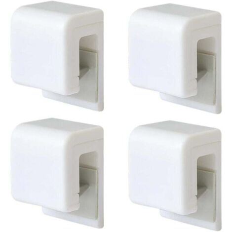 Set di 4 porta dentifricio da parete autoadesivi, multiuso, impermeabili, per il bagno