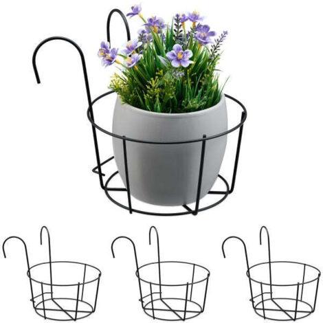 Set di 4 portavasi per balcone