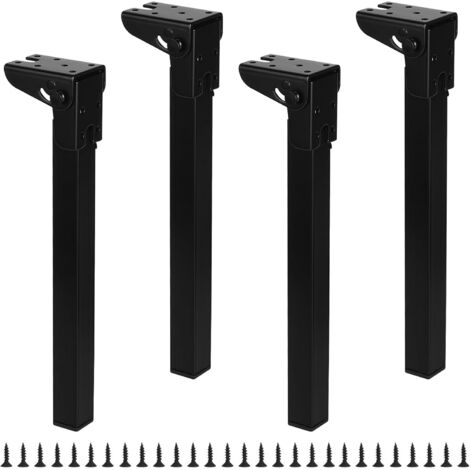 Set di 4 pratiche gambe pieghevoli per tavolo pieghevole gambe per tavolo pieghevole gambe di supporto pieghevoli gambe di ricambio gambe per divano pieghevoli per armadietto del letto mobili per lapt