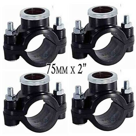 Set di 4 Presa a staffa per irrigazione 75mm x 2'' Utilizzato per l'installazione di elementi di irrigazione