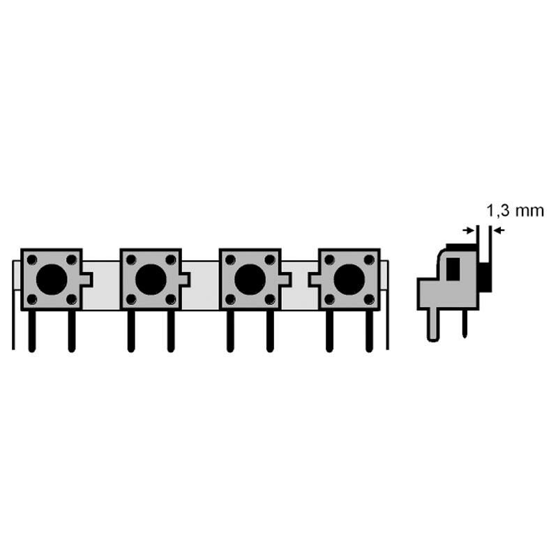Image of Set di 4 pulsanti a sfioramento Sw193
