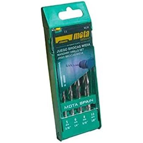 Set di 4 punte widia standard 5-6-8-10mm wj4 MOTA