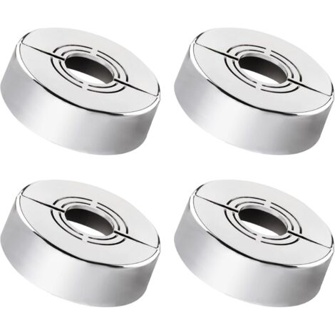 Set di 4 rosette per miscelatore doccia 3 misure in 1, rosetta copritubo per radiatore, rosetta per rubinetto diviso per Ø 20 mm, Ø 25 mm, Ø 33 mm, rubinetto doccia e accessorio per radiatore