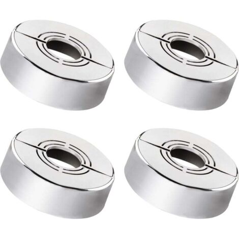 Set di 4 rosette per miscelatore doccia 3 misure in 1, rosetta copritubo per radiatore, rosetta per rubinetto diviso per Ø 20 mm, Ø 25 mm, Ø 33 mm, rubinetto doccia e accessorio per radiatore
