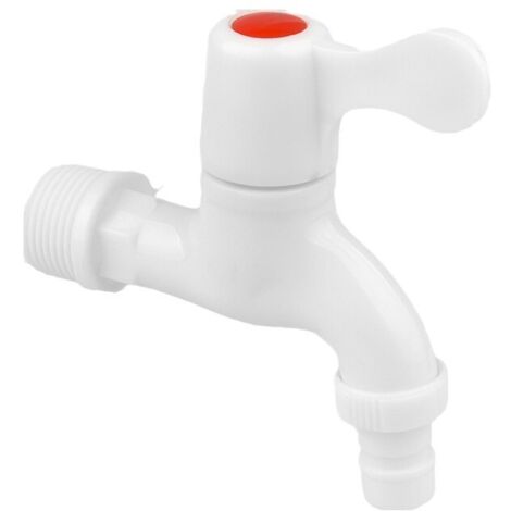 Set di 4 rubinetti in plastica per lavatrici, lavelli per scope e spazzole, rubinetti ad asciugatura rapida, rubinetti per lavatrice allungati e rinforzati