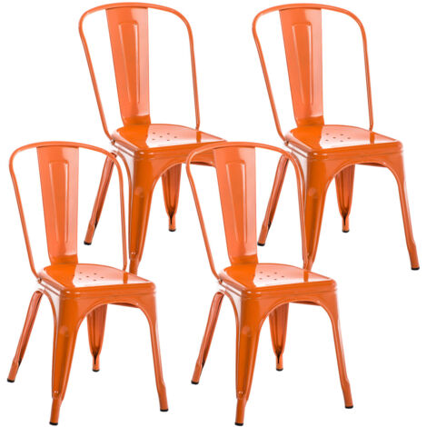 Set di 4 sedie Benedikt arancione