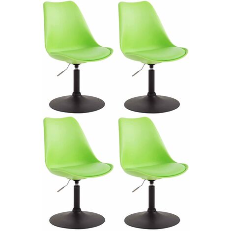 Set di 4 sedie da pranzo Maverick Plastic verde nero