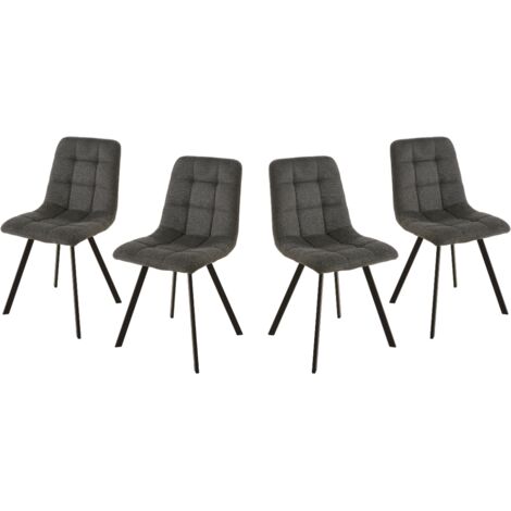 Set di 4 sedie imbottite trapuntate - CHILLI