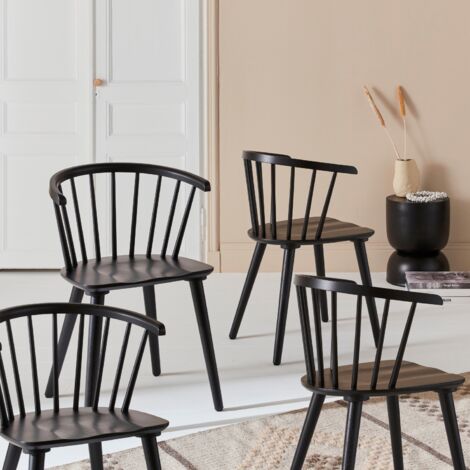 Set di 4 sedie in legno