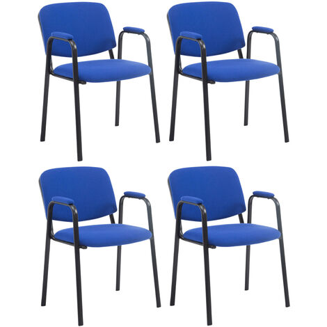 Set di 4 sedie in tessuto Ken PRO blu