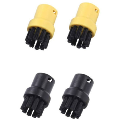 Set di 4 spazzole rotonde per la pulizia a vapore - Accessori compatibili con Karcher SC1 SC2 SC3 SC4 SC5 SC7 CTK10 - OUYLAF