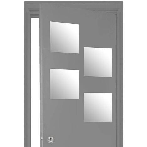 Set di 4 specchietti quadrati autoadesivi