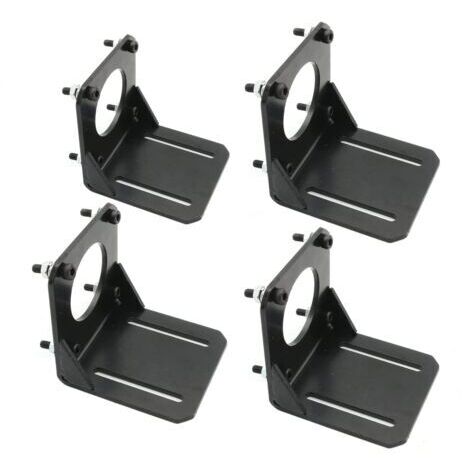 Set di 4 supporti piatti per motori passo-passo 57L con viti in alluminio/acciaio, NEMA 23 (4 pezzi)