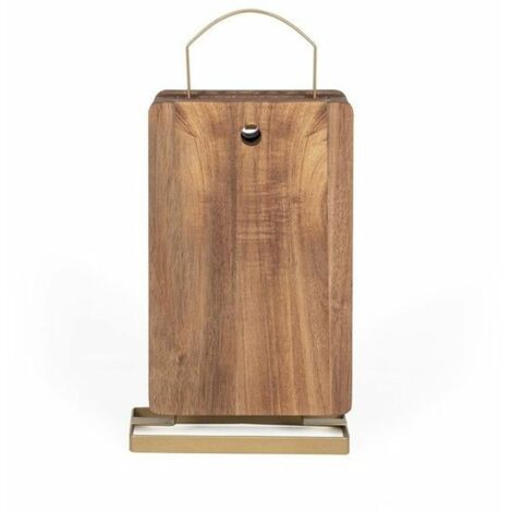 Set di 4 taglieri - LIVOO - MES152 - Legno di acacia FSC - 22 x 14 cm - Supporto metallico