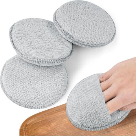 Set di 4 tamponi applicatori per cera e olio per legno