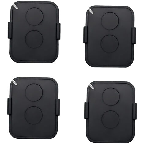 Set di 4 telecomandi, telecomando per cancello a 2 canali 433 MHz con codice rolling sicuro, compatibile con ricevitori automatici