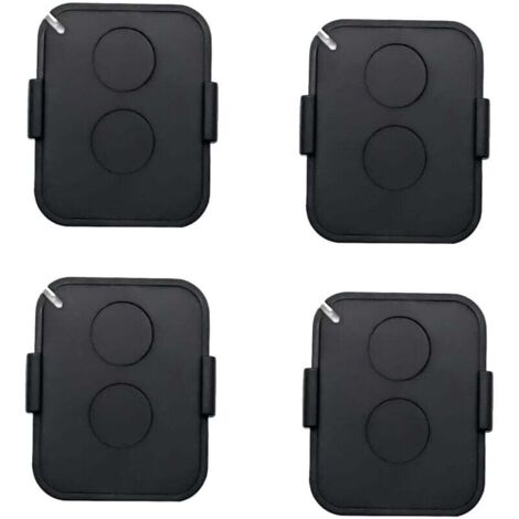 Set di 4 telecomandi, telecomando per cancello a 2 canali 433 MHz con codice rolling sicuro, compatibile con ricevitori automatici