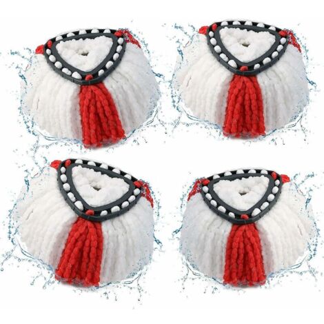 Set di 4 testine per mocio 2 in 1 per ricariche Vileda Turbo