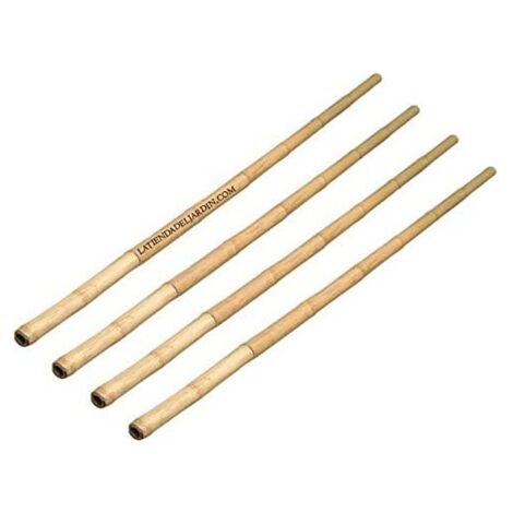 Set di 4 Tutori in Bambù da 153 cm per Tavolo da Coltivazione e Serre
