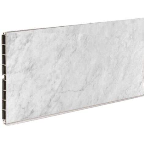 Set di 4 Zoccoli per cucina in PVC barra 4 mtl H15 colore marmo di carrara