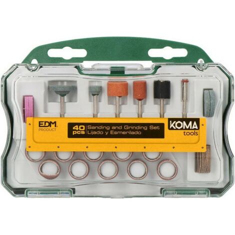 Set di 40 Accessori per Mini Utensile Rotante Multiuso 08709 KomaTools