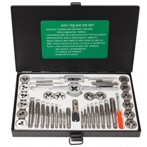 Set di 40 maschi e filiere