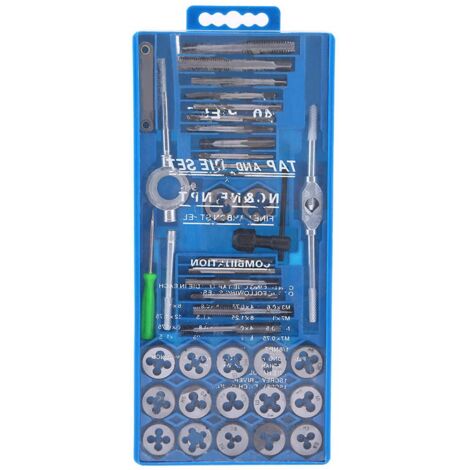 Set di 40 stampi per presse con filettatura metrica M3-M12, strumento per filettatura manuale