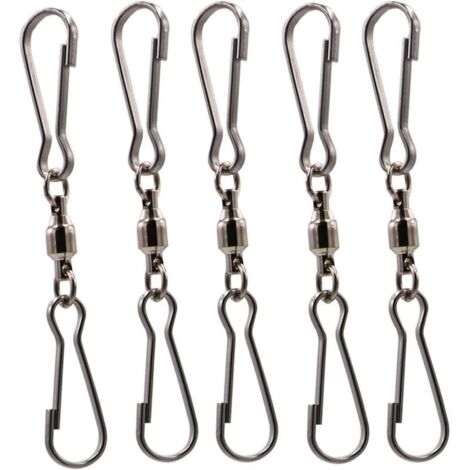 Set di 5 accessori per turbine eoliche: rotazione regolare, doppia clip, girevoli, ganci, spirali, twister, maniche a vento