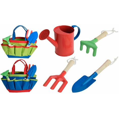 Set di 5 attrezzi da giardinaggio per bambini