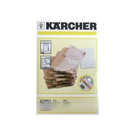 Set di 5 borse per aspirapolvere Karcher 69041430
