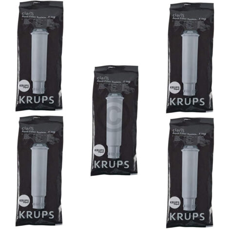 Set di 5 cartucce per filtro Claris per Krups Coffee Machine - F08801