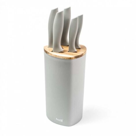 SET DI 5 COLTELLI DA CUCINA IN UN CEPPO HUSLA 73964