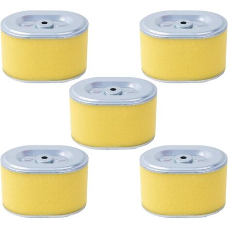 Set di 5 filtri aria per Honda GX160, GX200, GX140, GX100, GX110, GX120, filtro aria ADEFOL con prefiltro, ricambi professionali per motori da 5 CV, 5,5 CV e 6 CV.