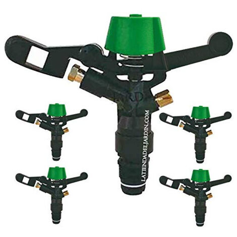 Set di 5 Irrigatore Circolare agricolo da irrigazione 3/4'' Antigelo, portata da 13 a 18 m, VYR003620