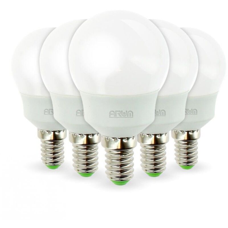 Image of Arum Lighting - Set di 5 lampadine a led E14 5,5 w P45 Température de Couleur: Blanc chaud 2700K