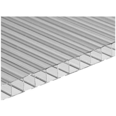 Set di 5 lastre policarbonato alveolare spessore 10 mm Formato A3 29.7 x 42 cm Trasparente