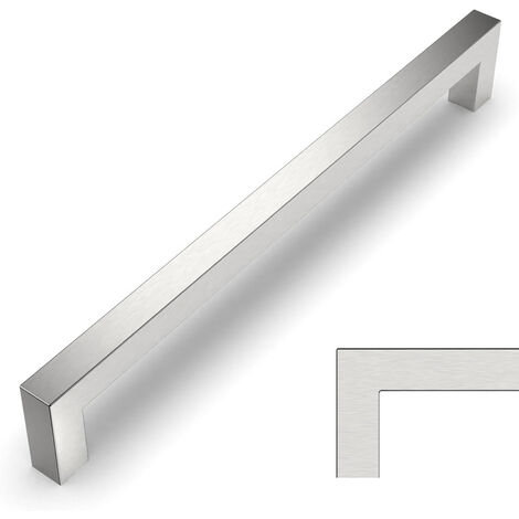 Set di 5 maniglie per mobili da cucina, dimensione asse 256 mm, maniglie per mobili da cucina in acciaio inox, maniglie per porte per armadi a muro, maniglie per porte per mobili da cucina, maniglie p